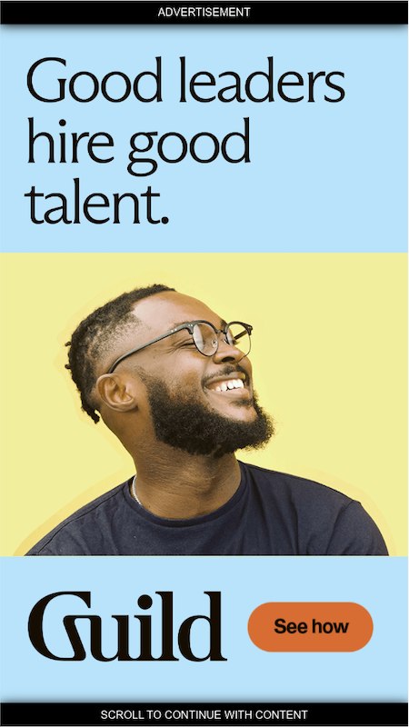 Rich media unit reading Good leaders hire good talent.