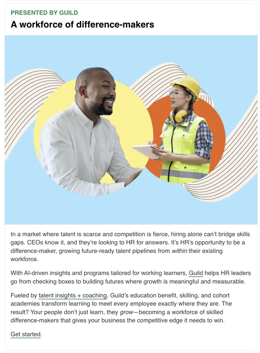 Sponsored article presented by Guild, headlined A workforce of difference-makers.