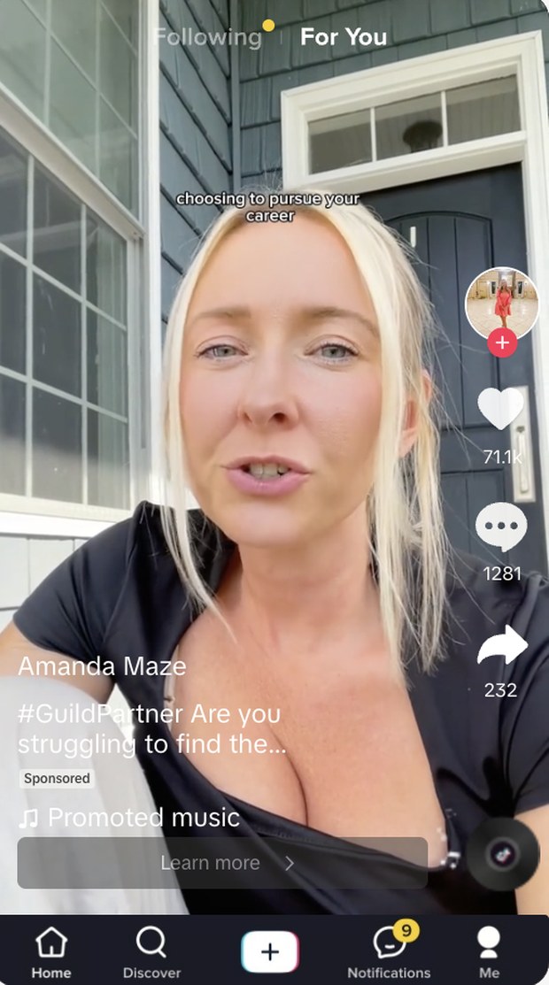 Creator-led TikTok video explaining Guild in the creator's own words.